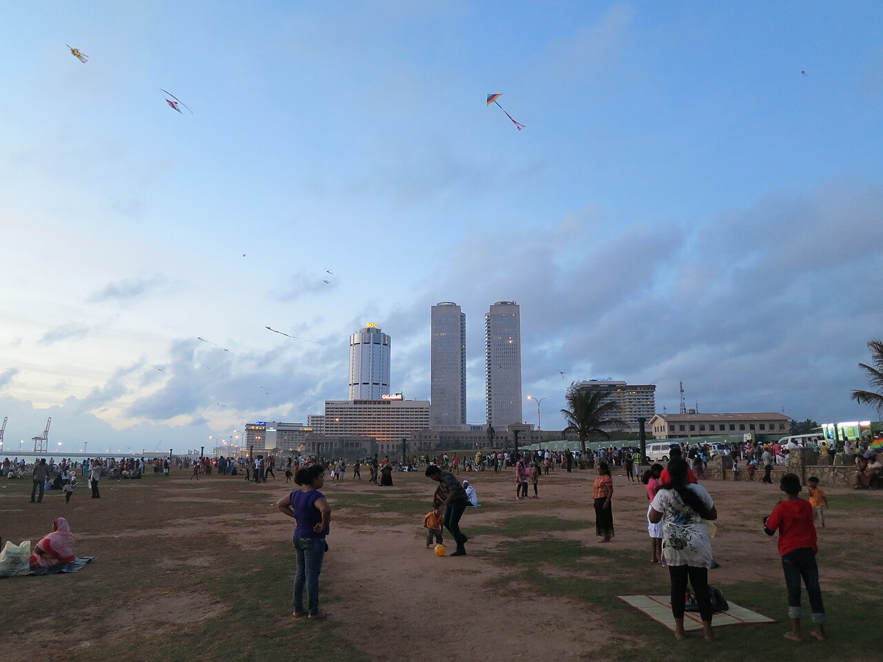 Galle Face Green promenade in Colombo