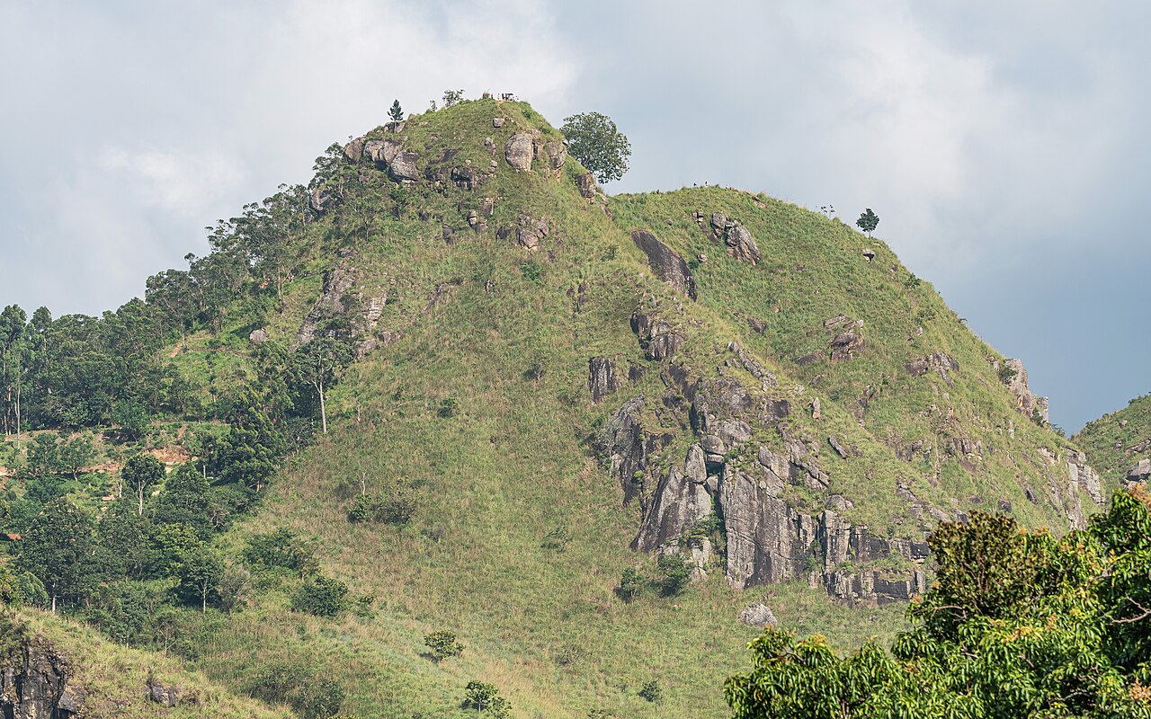 Green hill-country scenery of Sri Lanka’s central highlands